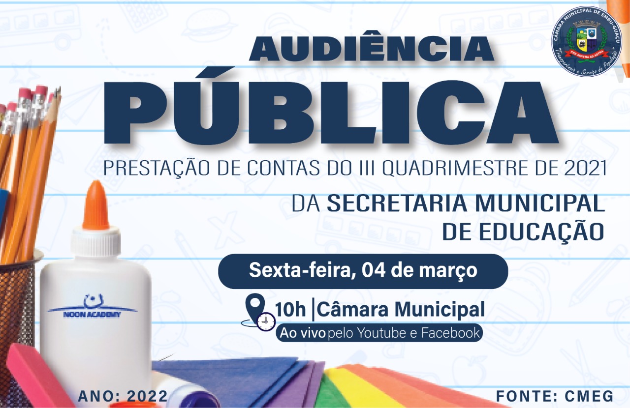 AUDIÊNCIA PÚBLICA - 04/03/2022