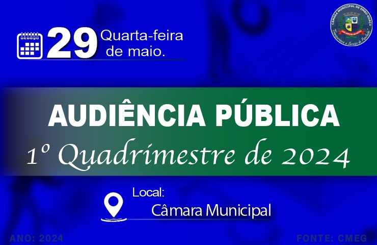 AUDIÊNCIA PÚBLICA - I QUAD 2024