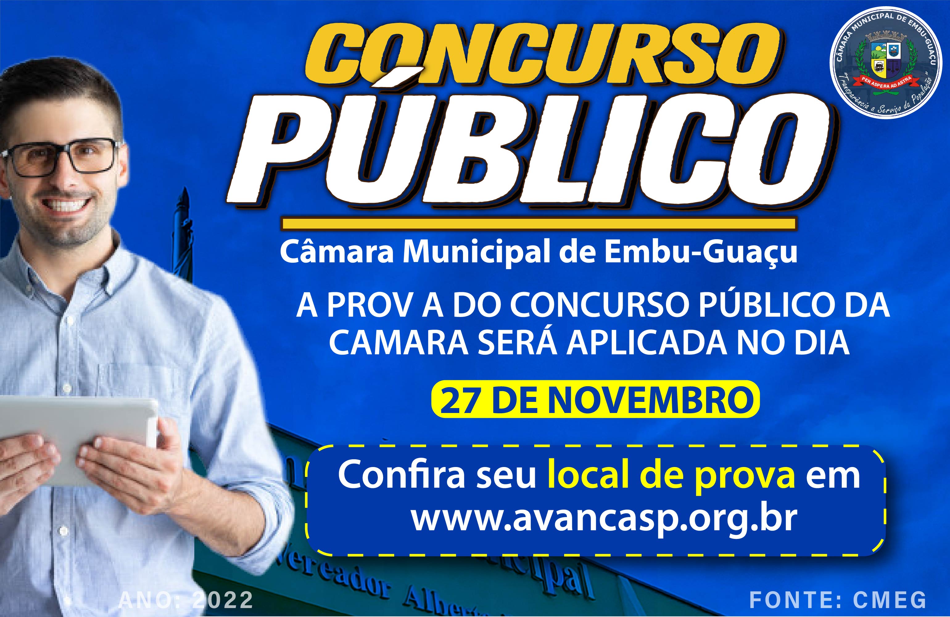 CONCURSO PÚBLICO - LOCAL E HORÁRIO DE PROVA