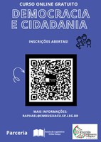 Estão abertas as inscrições para o curso "Democracia e Cidadania"!