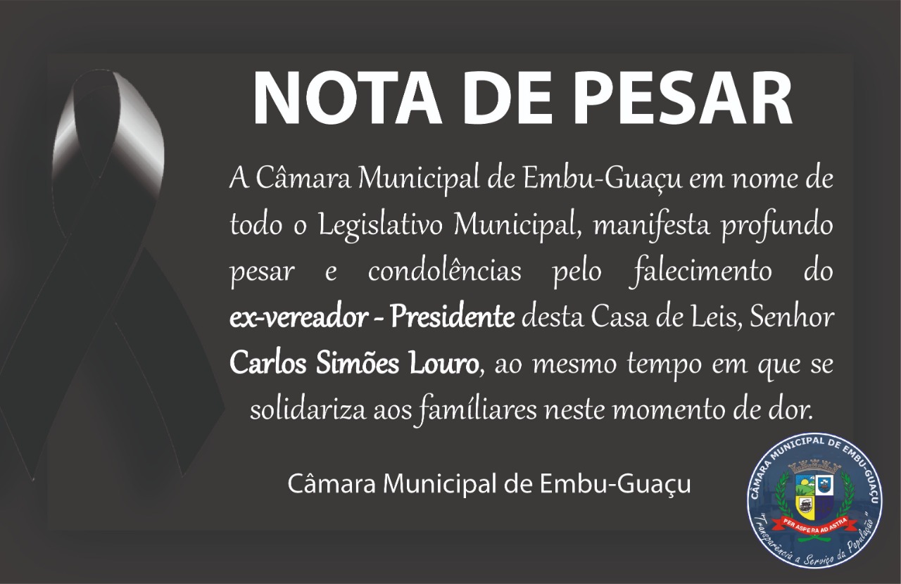 NOTA DE PESAR