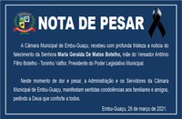 NOTA DE PESAR