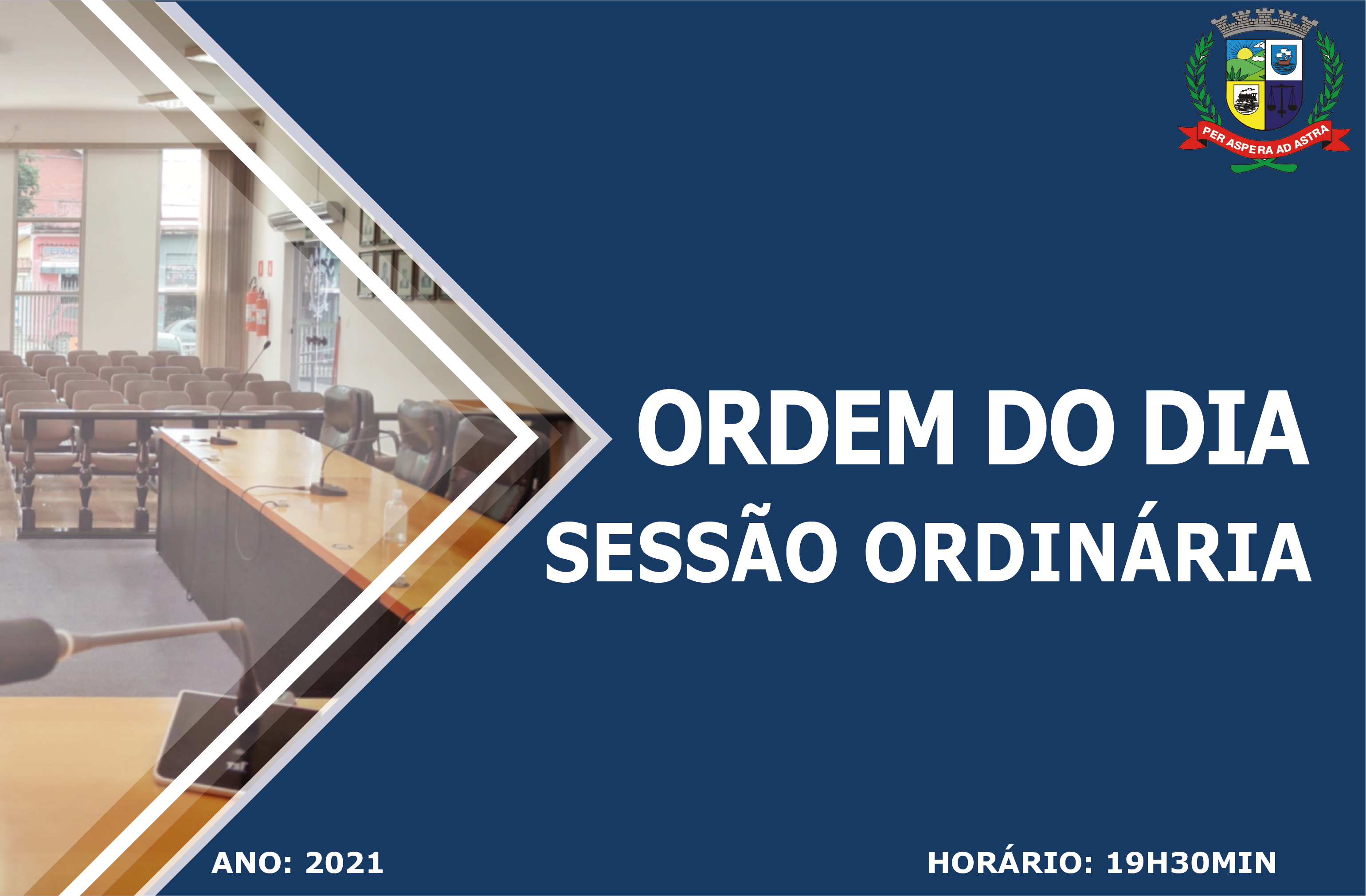 ORDEM DO DIA DA 12ª SESSÃO ORDINÁRIA - 13-04-2021