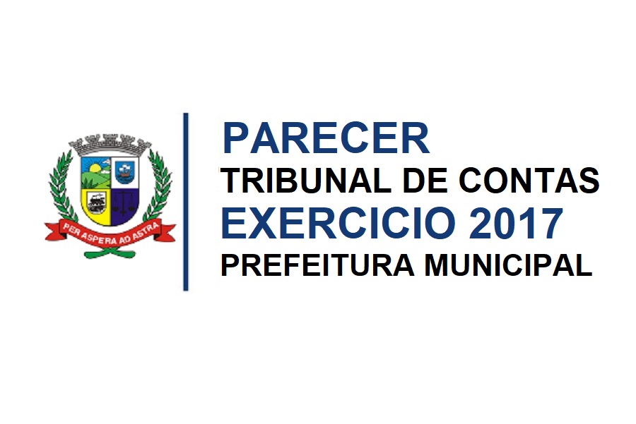 PARECER DE CONTAS DO EXECUTIVO 2017