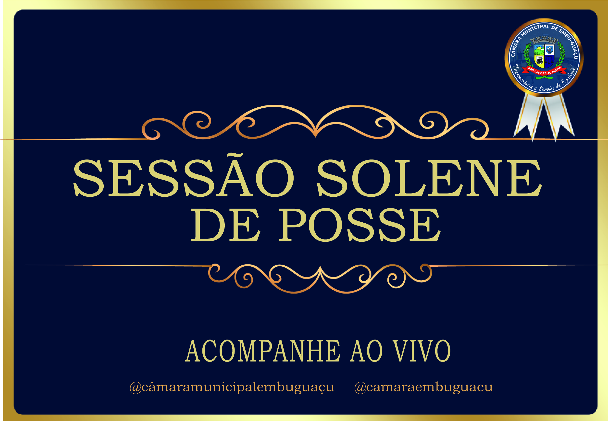 SESSÃO DE POSSE DOS ELEITOS