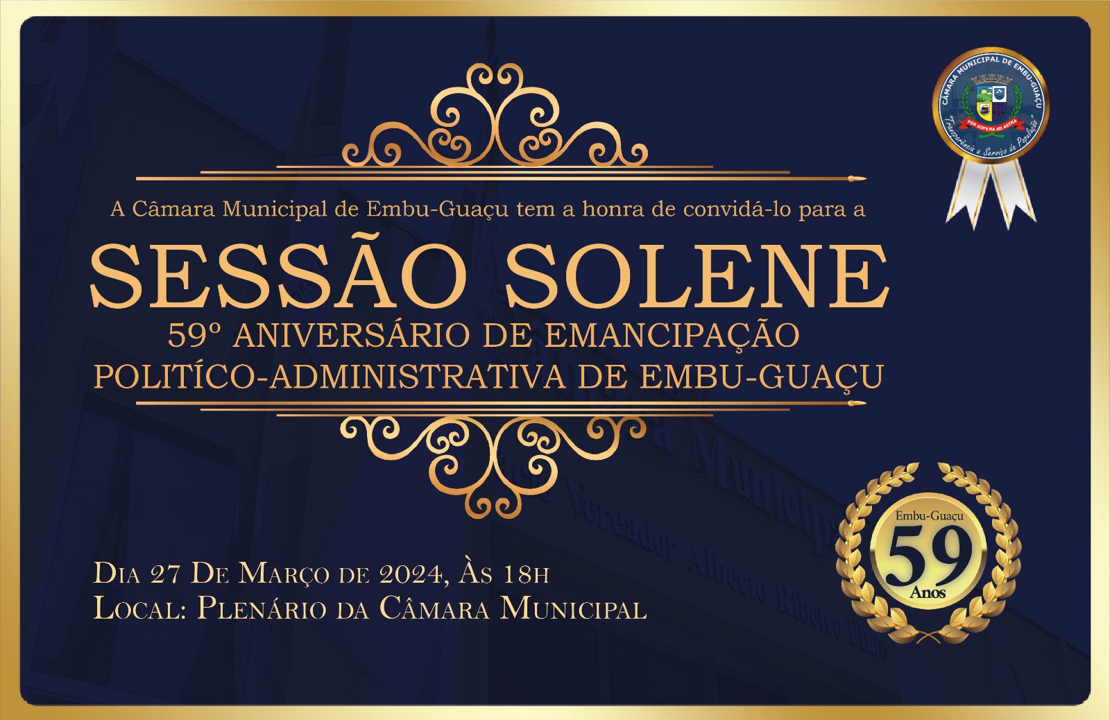 SESSÃO SOLENE 59 ANOS