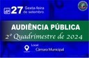 AUDIÊNCIA PÚBLICA relativa à Prestação de Contas da Secretaria Municipal da Saúde.