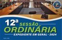 12ª Sessão Ordinária